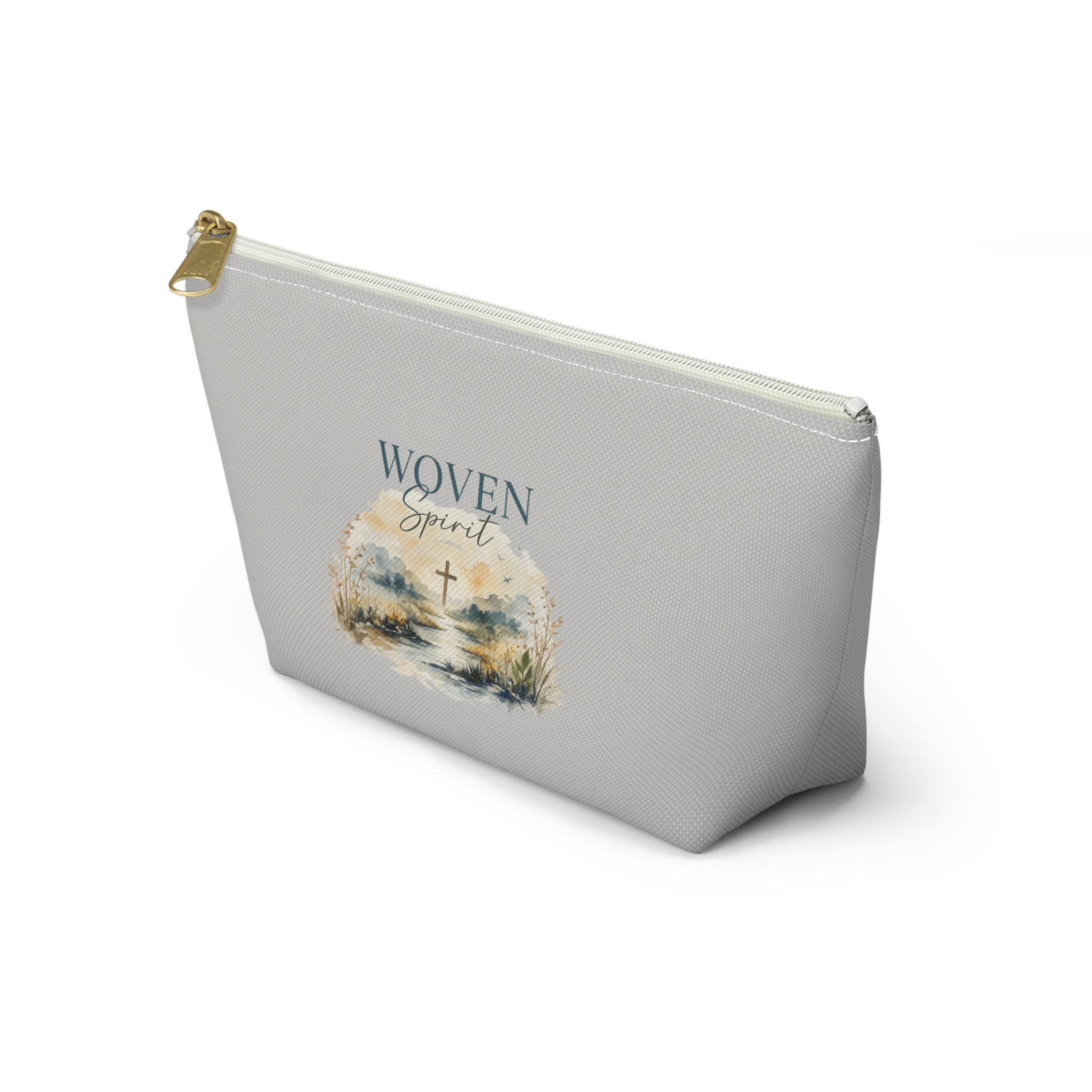 Accessory Pouch w T-bottom/Cosmetic Makeup bag/Travel zipper pouch