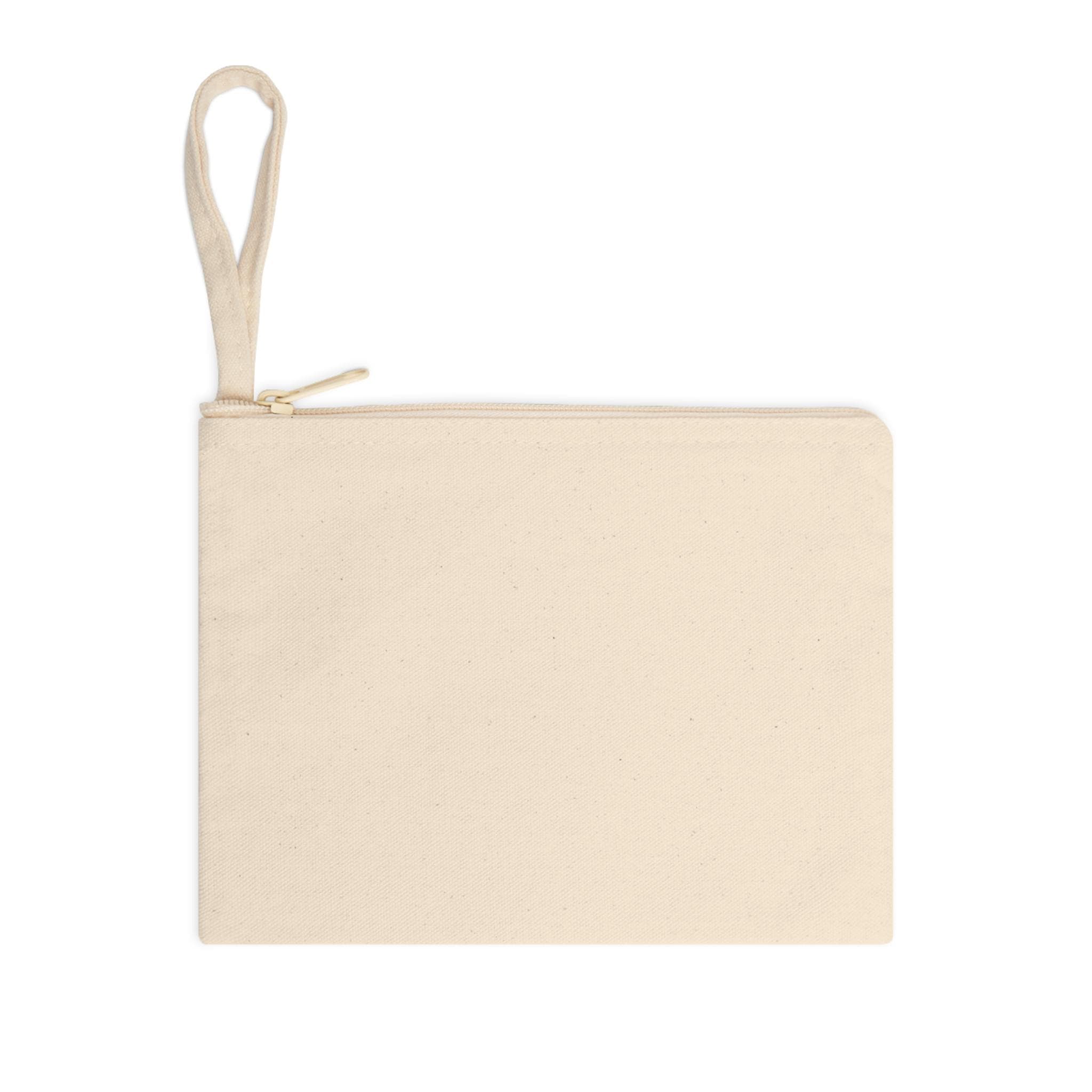 Let My Life Tell the Story Accessory Zipper Pouch | Script Quote Wristlet, Canvas Cosmetics Bag
