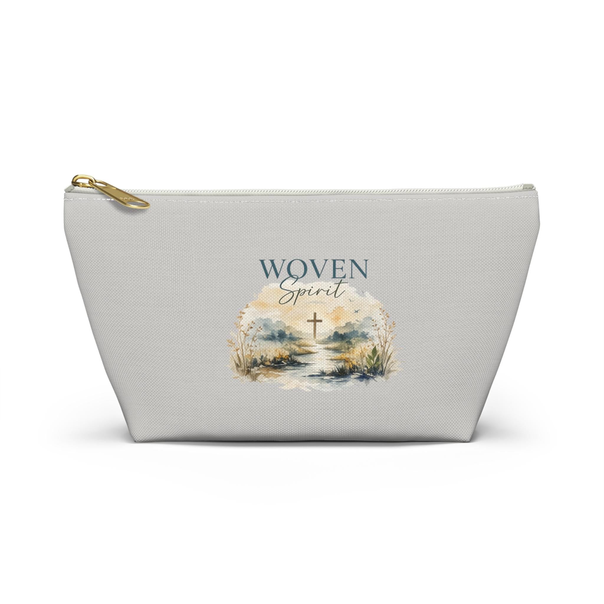 Accessory Pouch w T-bottom/Cosmetic Makeup bag/Travel zipper pouch